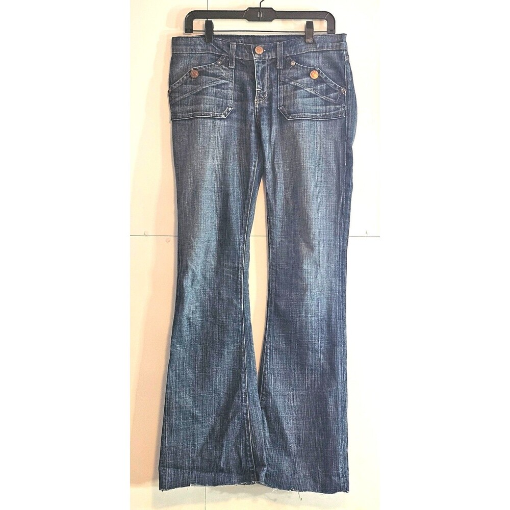 Rock & Republic Scorpion Women's Dark Blue Denim Jeans Waist: 29 Inseam 33"